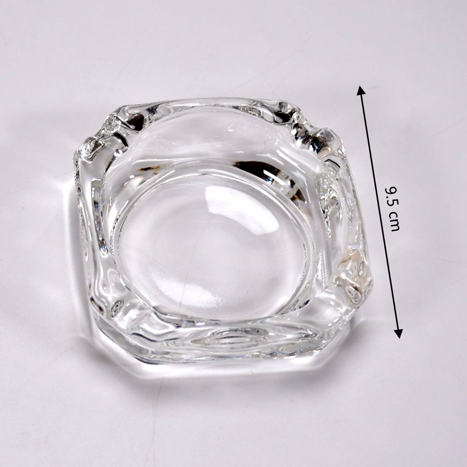 Glass Brunswick Crystal Quality Cigar Cigarette Ashtray Round Tabletop for Home Office Indoor Outdoor Home Decor - Image 6