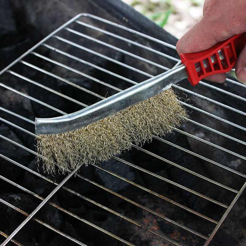 Stainless Steel Wire Hand Brush Metal Cleaner Rust Paint Removing Tool - Image 3