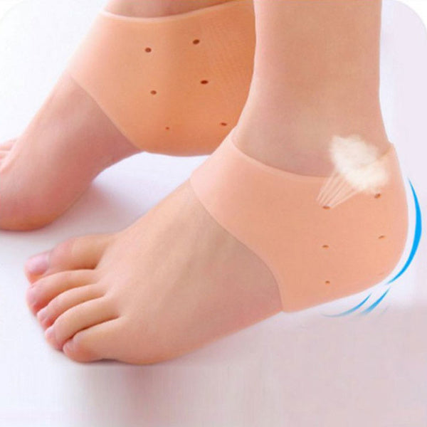 Anti Crack Silicone Half Gel Heel And Foot Protector Moisturizing Socks - Image 3