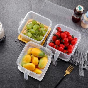 Air Tight Unbreakable Big Size 1100 ml Square Shape Kitchen Storage Container (Set of 6)