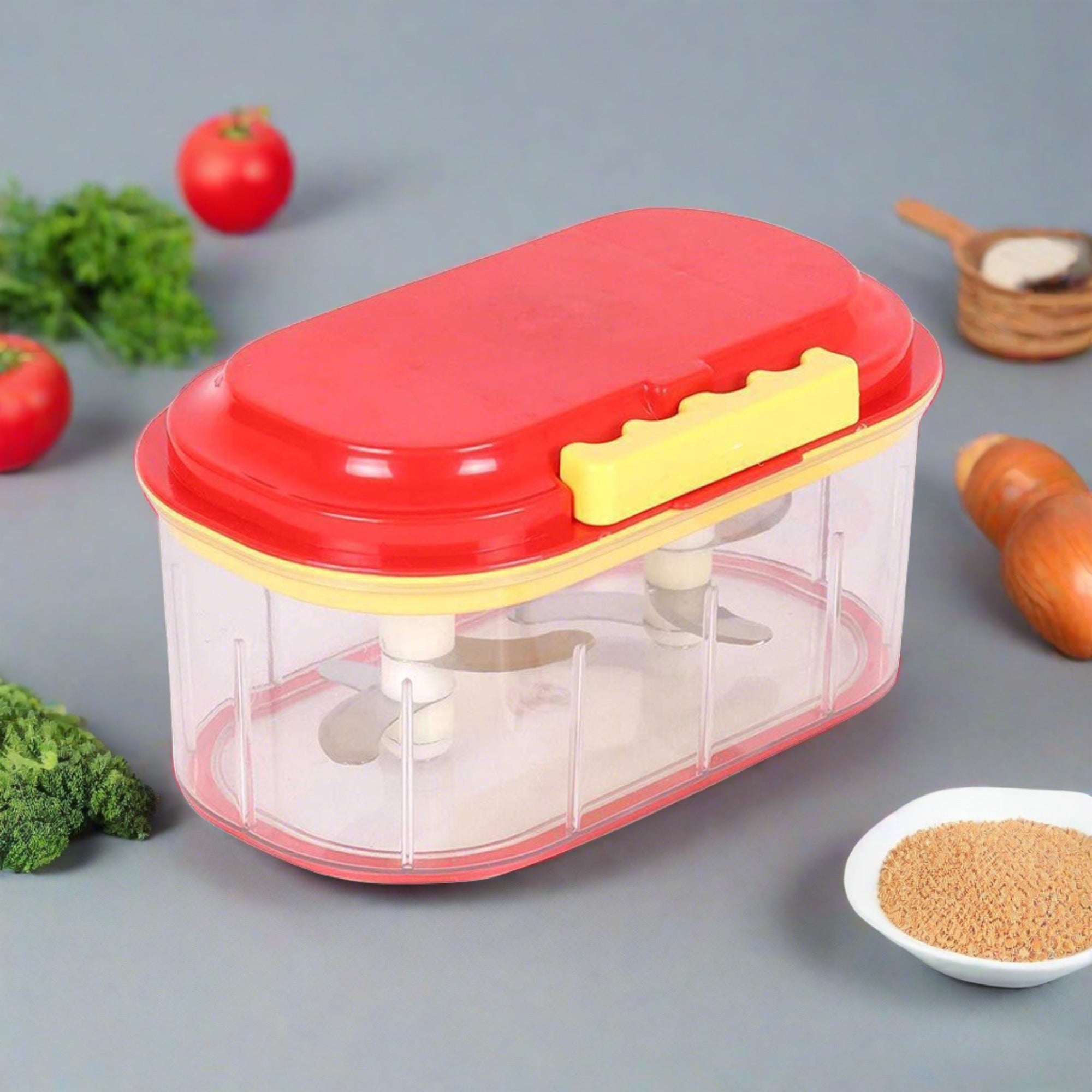 Plastic Vegetable Chopper (1000 ml)