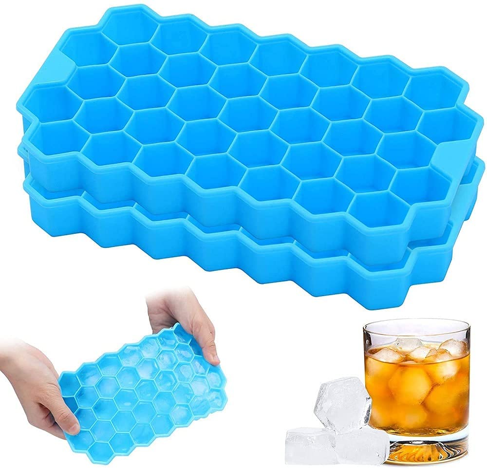 Flexible Silicone Ice Cube Tray, 37 Small Cubes , Fridge Use - Image 4
