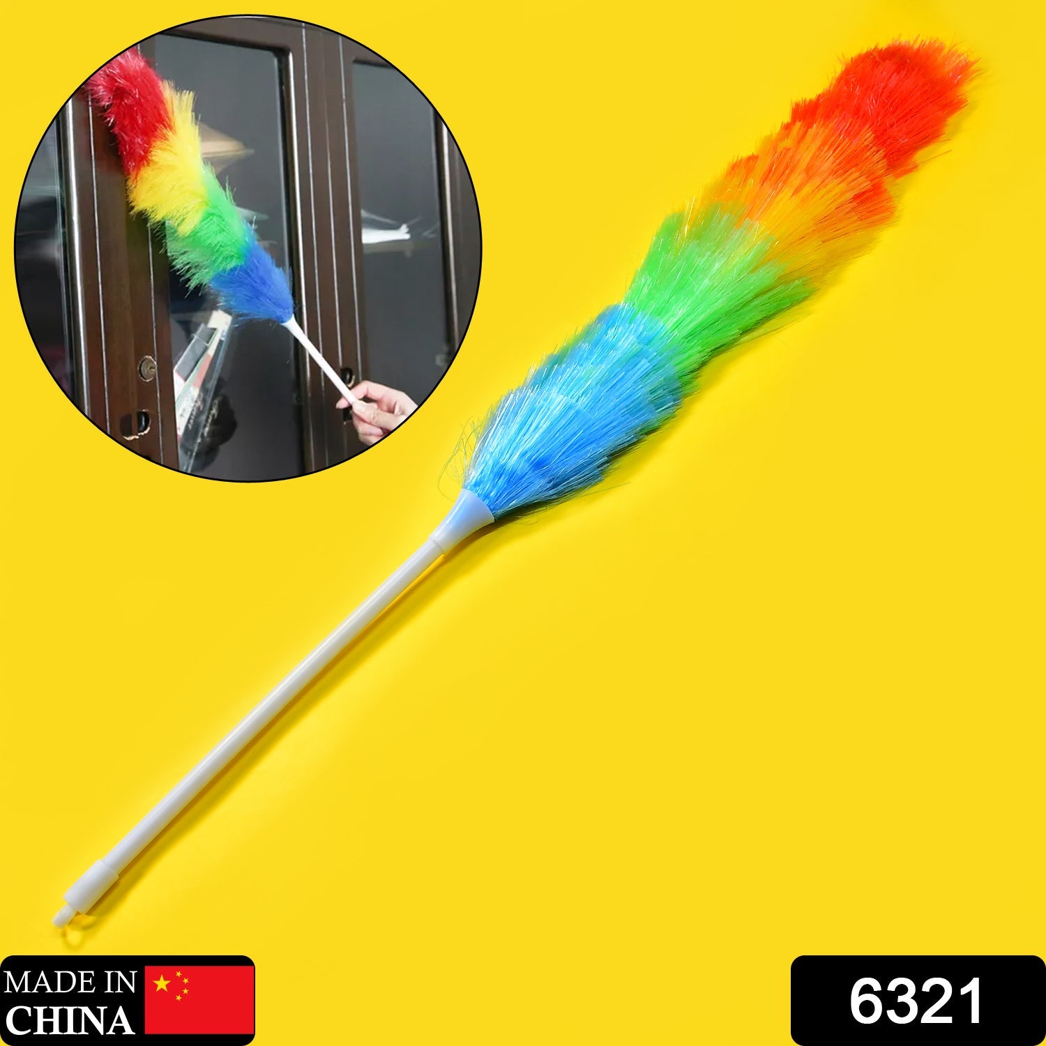 Colorful Feather Duster | Microfiber Duster for Cleaning | Dusting Stick | Dusting Brush - Image 2