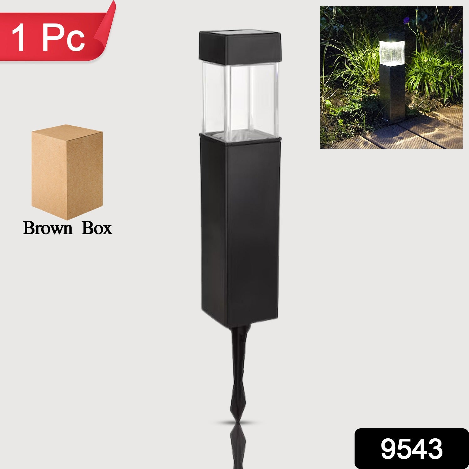 Big Garden Solar Light, Outdoor Garden Park Driveway Light (1 Pc) - Image 2