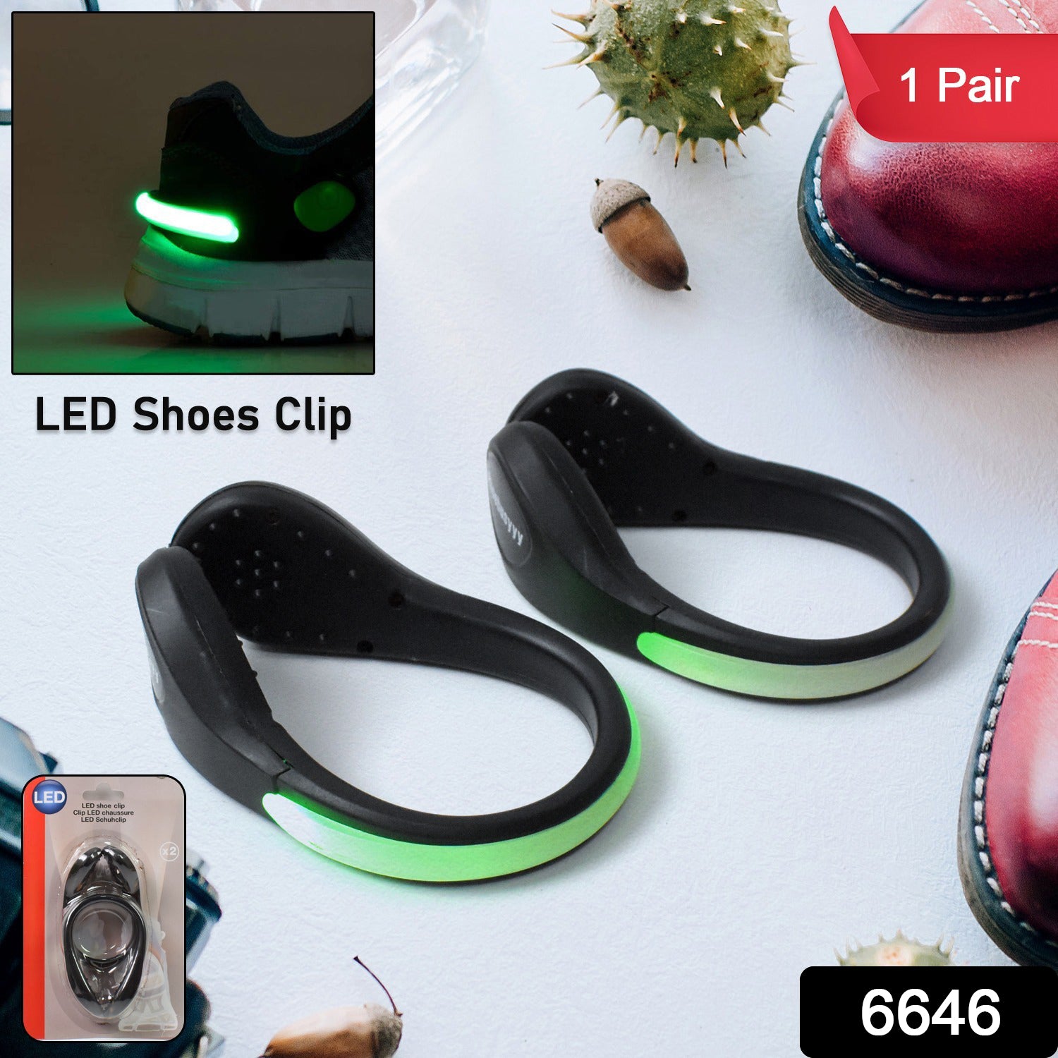 LED Shoes Clip Lights (1 Pair) - Image 2