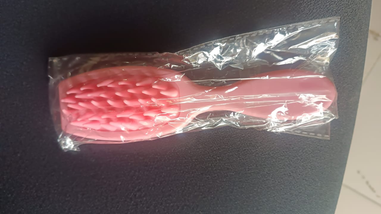 Multipurpose Silicone Scalp Massager Shampoo Brush (1 Pc) - Image 9