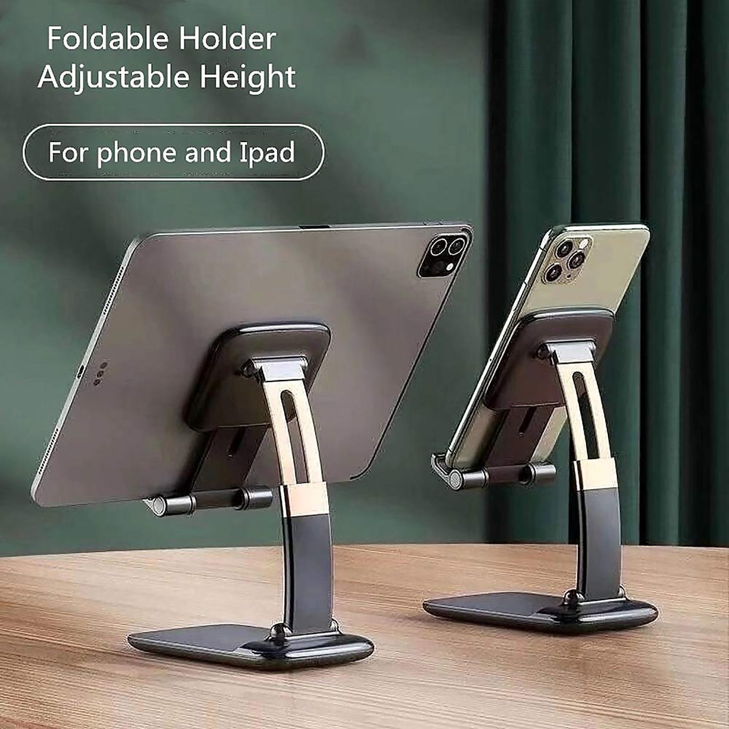 Phone Holder for Table, Foldable Universal Mobile Stand for Desk - Image 2