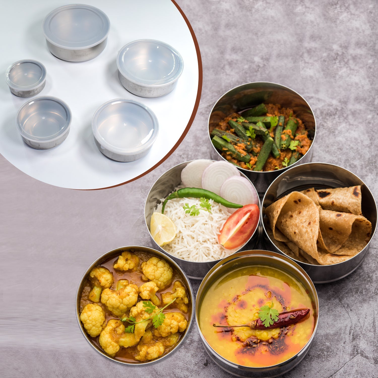 Stainless Steel Food Storage Airtight & Leak Proof Lunch Box - Image 7