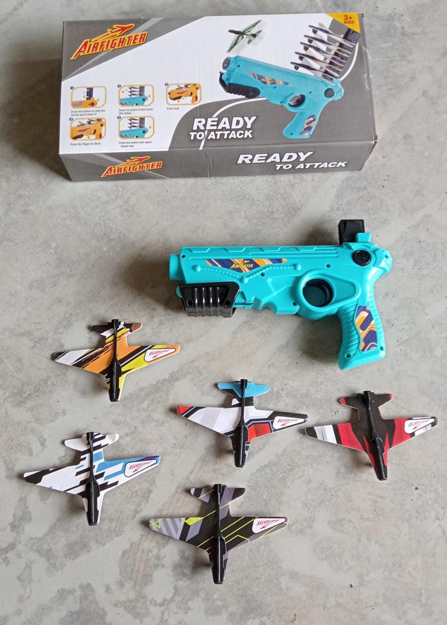 Airplane Launcher Toy with Foam Planes, 5-Pack - Image 9