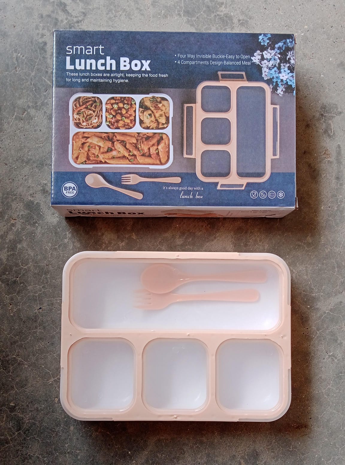 Leak-Proof Lunch Box with 4 Compartments for School & Office Use - Image 10