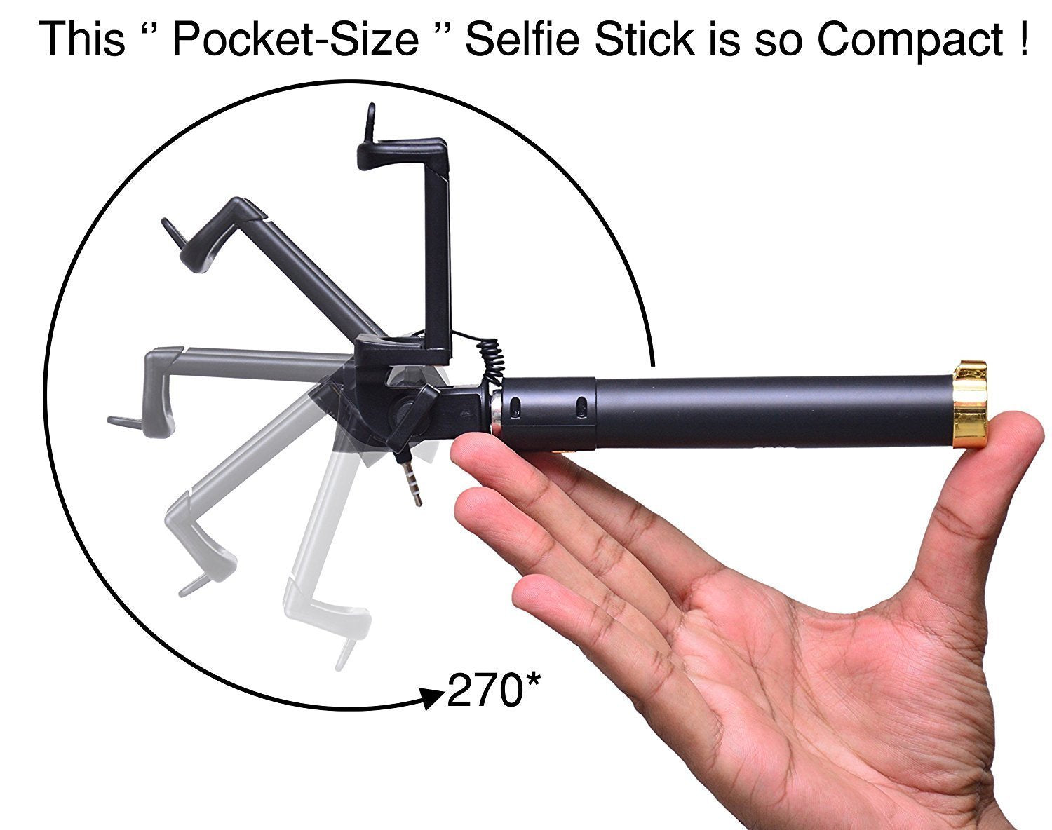 Selfie Sticks Box with Aux Wire for All Smart Phones - Image 7