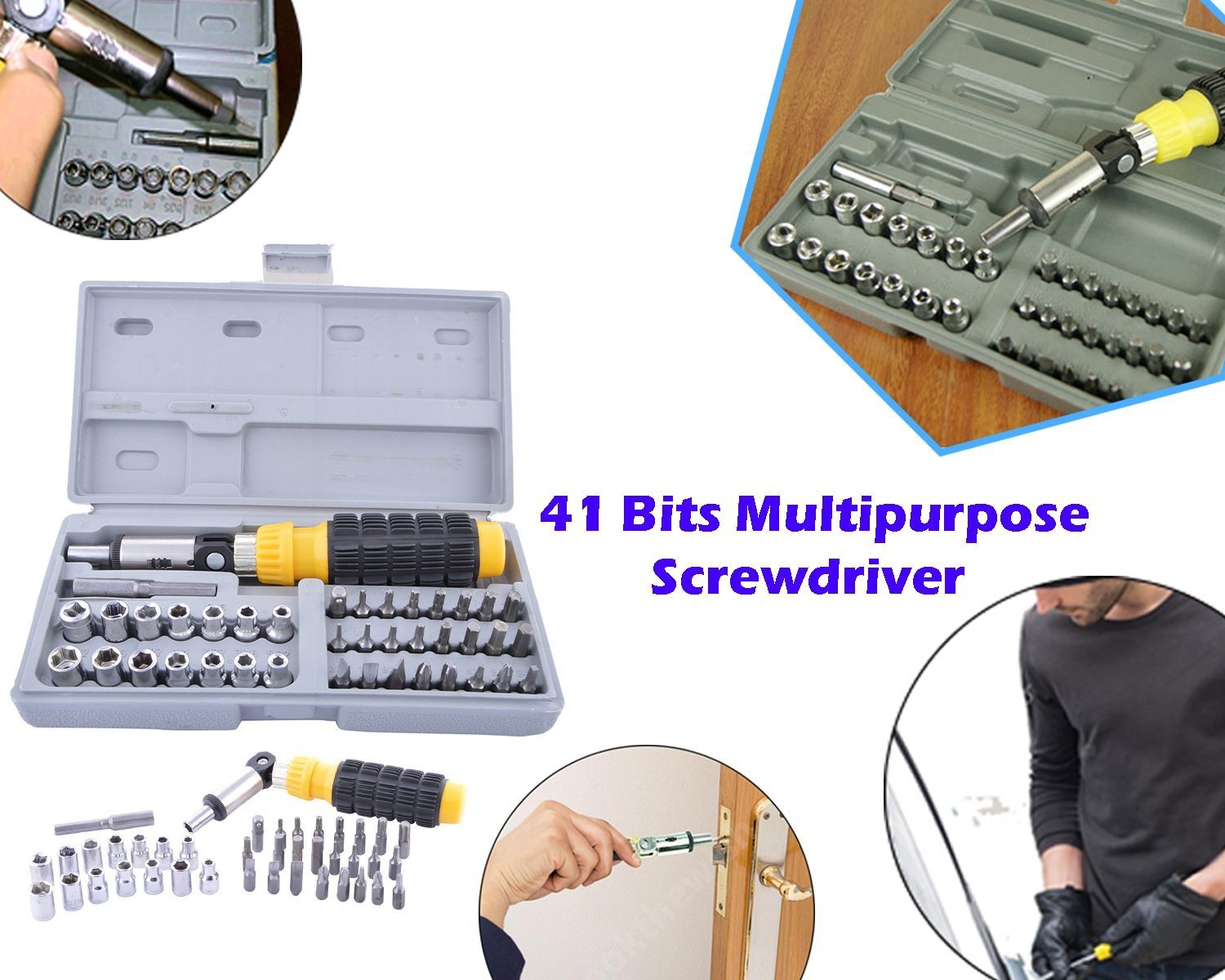 Socket and Screwdriver Tool Kit Accessories (41 pcs) - Image 4