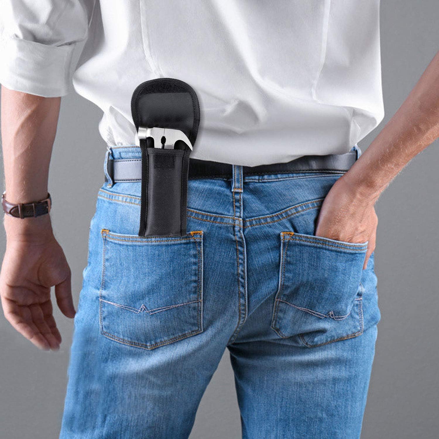 Fathers Day Gifts, Dad Birthday Gifts for Dad from Daughter Son, All in One Tools Hammer Multitool, Opener Screwdriver, Cool Gadget Christmas Gifts Stocking Stuffer for Men, Outdoor Camping - Image 3