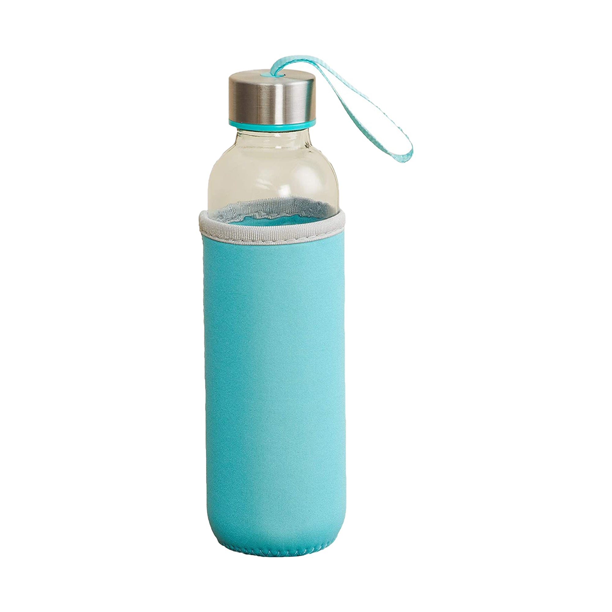 Glass Water Bottle (500 ml) With Cover - Image 4