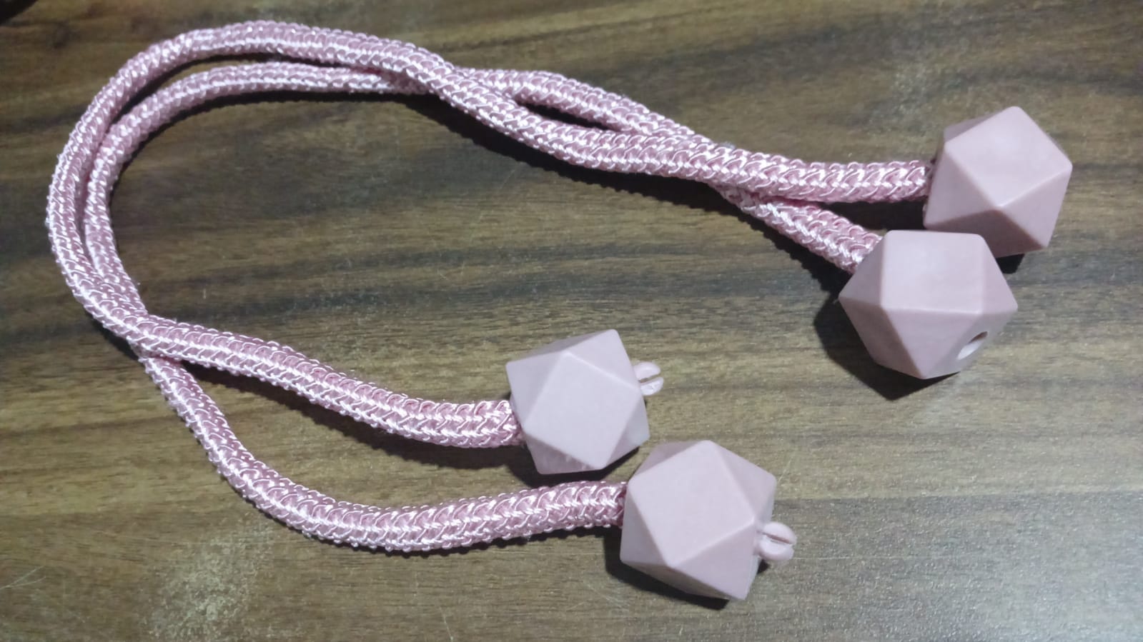 Non-Magnetic Curtain Tiebacks: Decorative Pearl Design (2 Pc, (Without Magnet Buckle) - Image 6