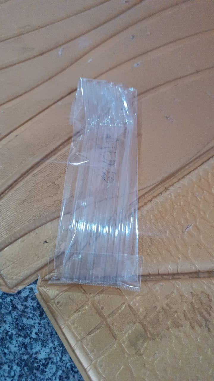 Reusable Glass Straws Clear Glass Drinking Straw 5Pc - Image 10