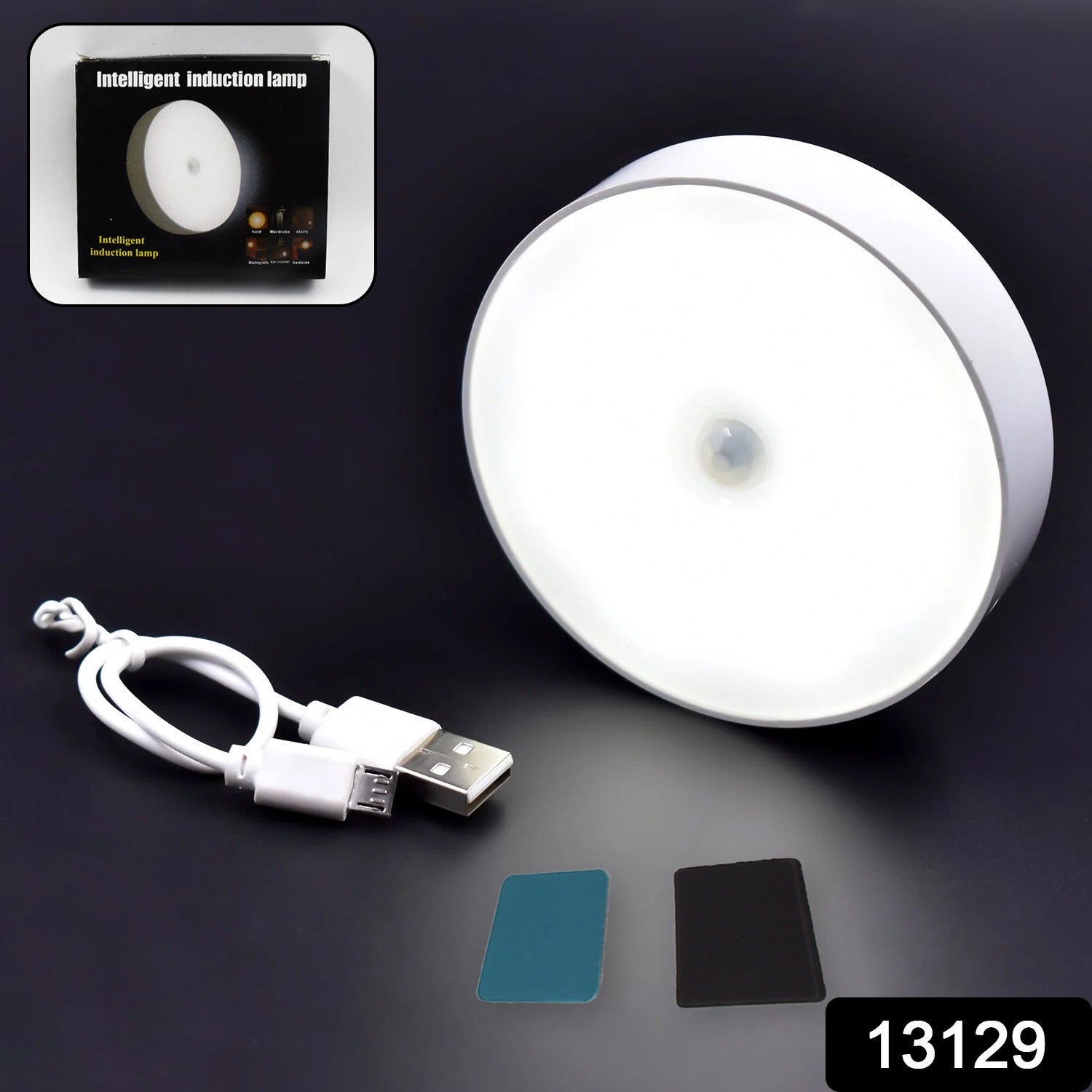 8 LED Night Lights With USB Charging & Double-Sided Adhesive Pads (1 Pc) - Image 2