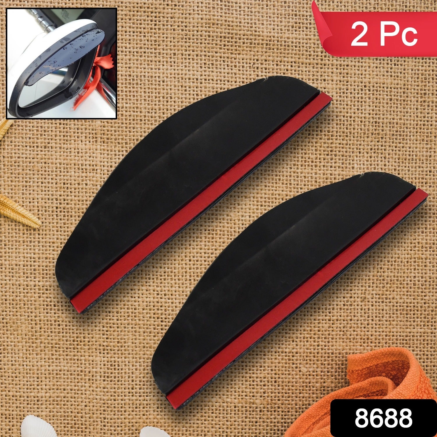 1 Pair Car Mirror Rain Protector Cover (2 Pcs set) - Image 2