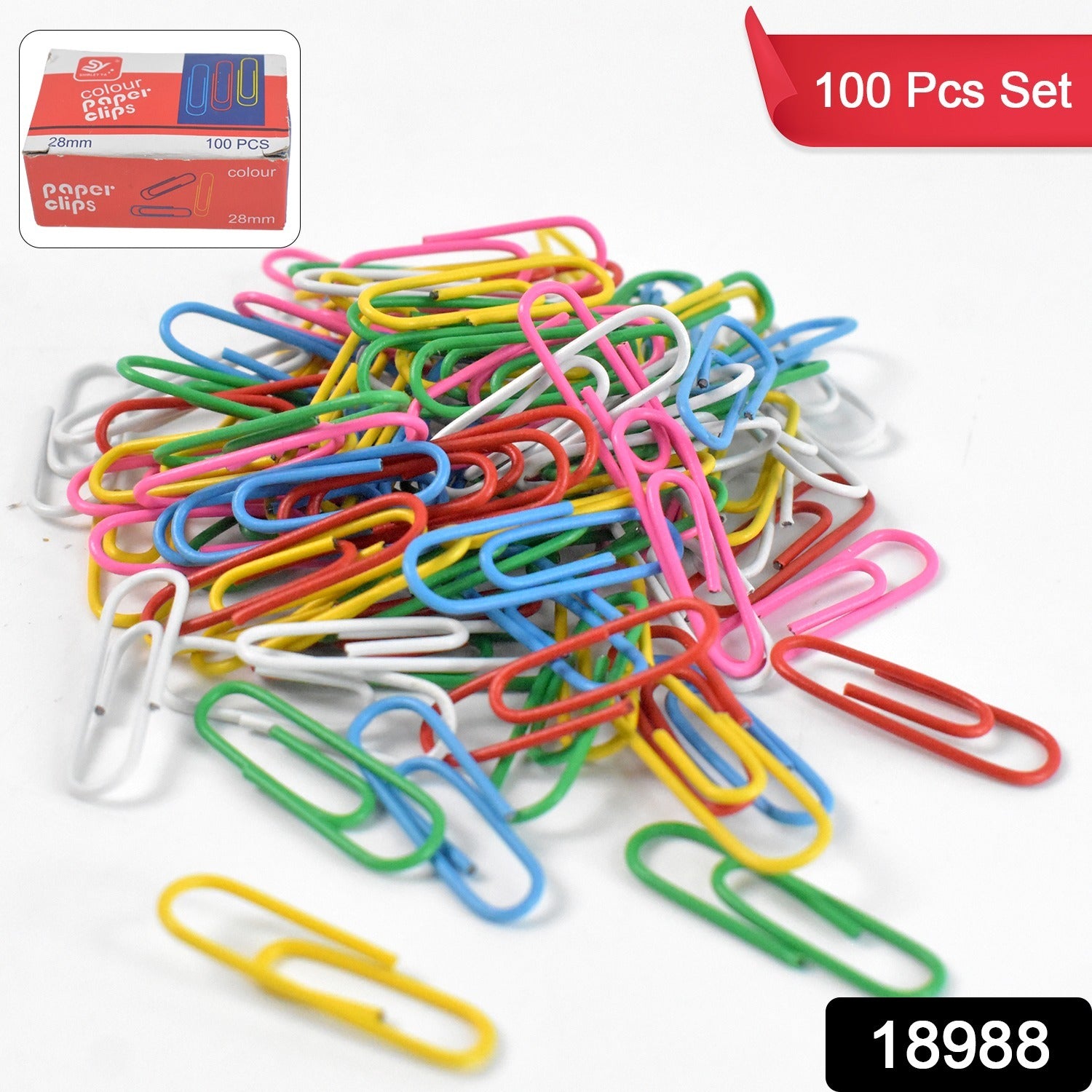 Metal U Shape Paper Pin / Clip 28 mm (100 Pcs Set) - Image 2