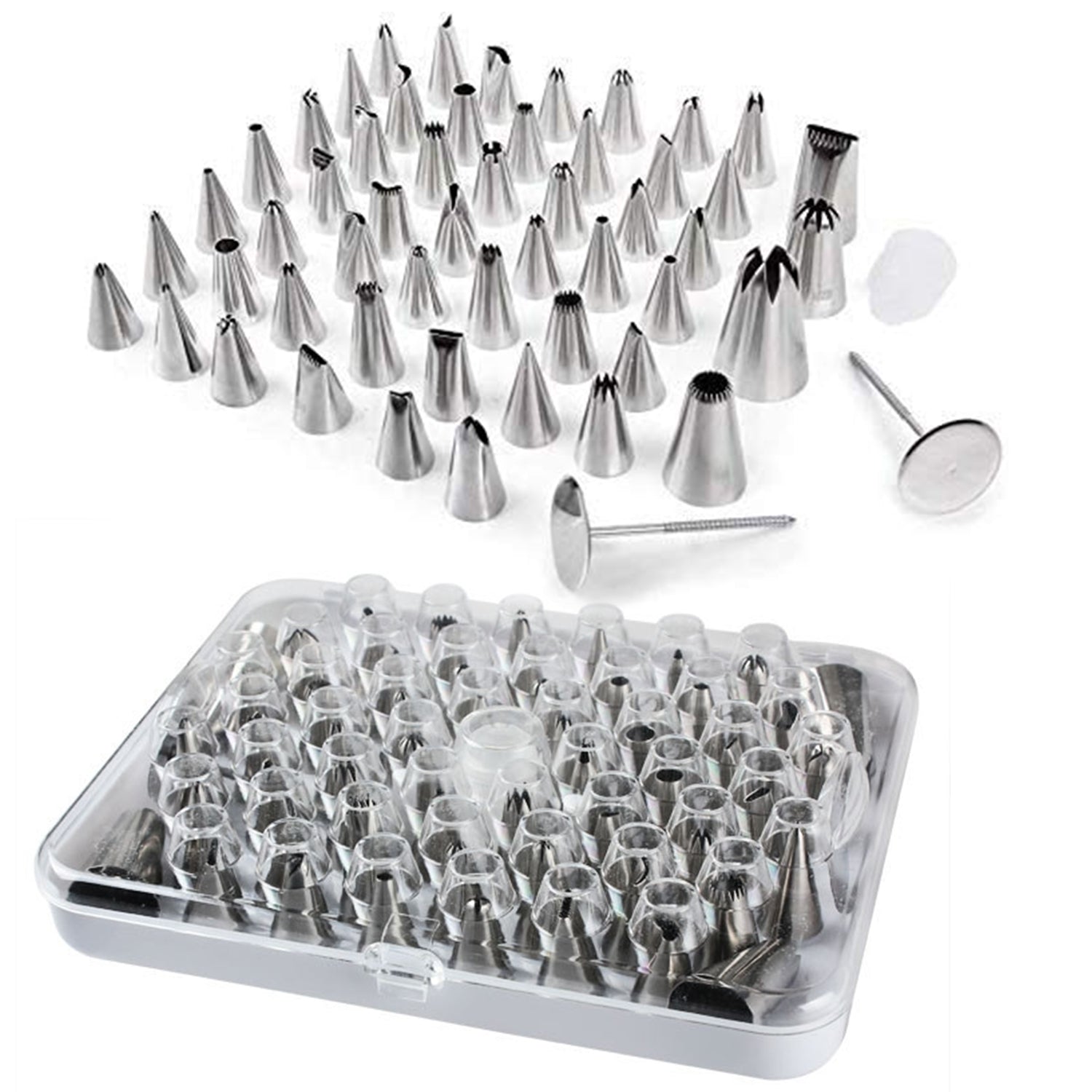 Cake Nozzle Set for Pastry Decorations (55-Piece) - Image 8
