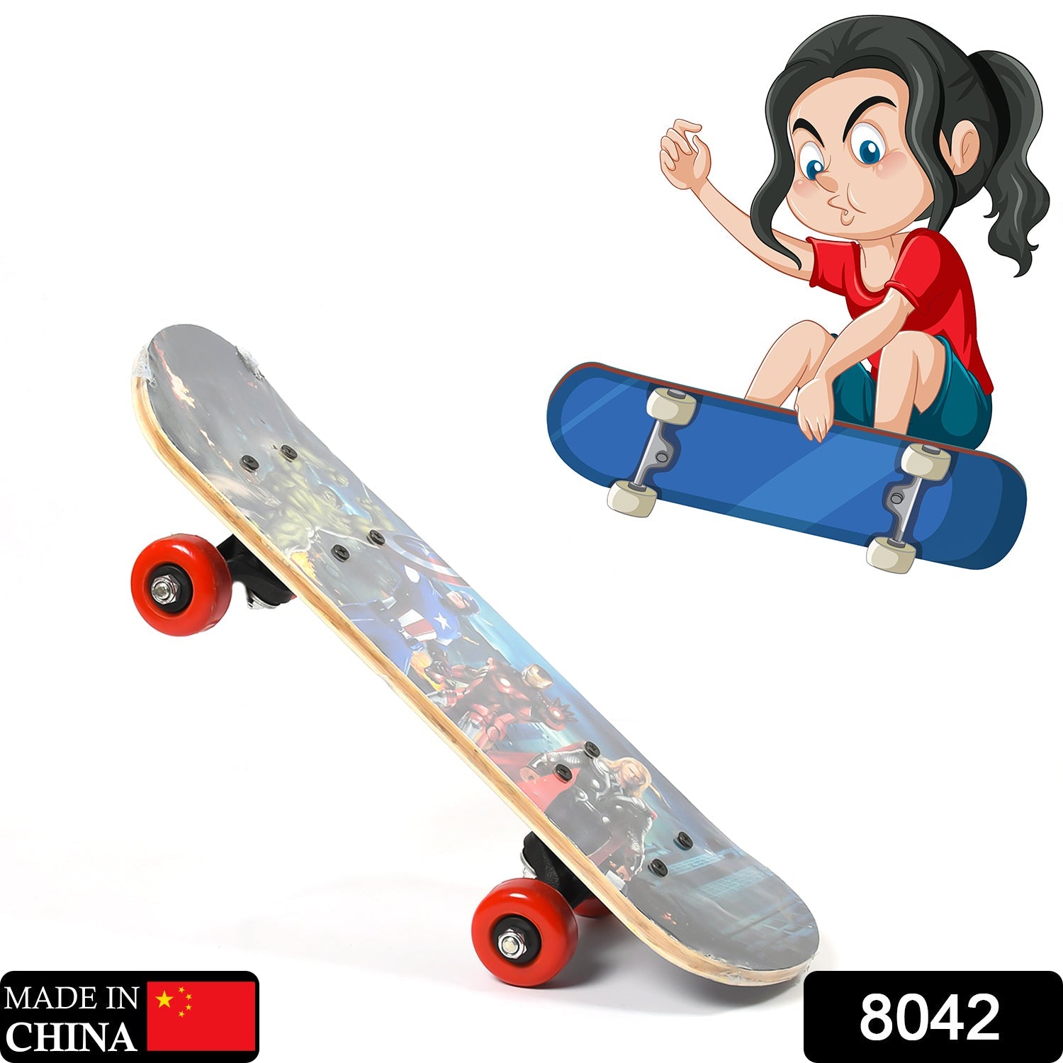 Knx Lightweight Wood Skateboard for Kids, Teens, Adults - Image 2