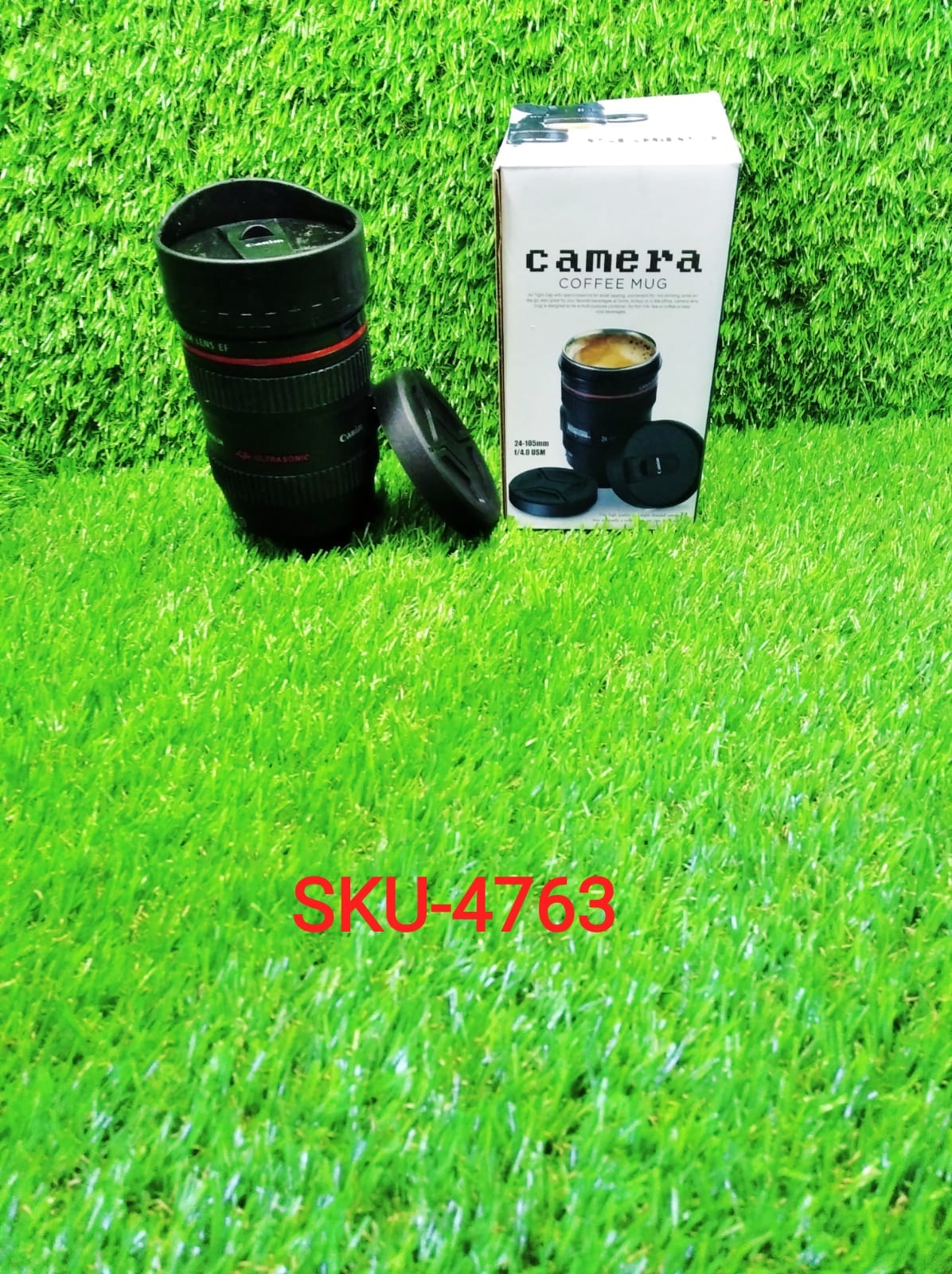 Plastic Camera Lens Stainless Steel Coffee Mug - Image 8