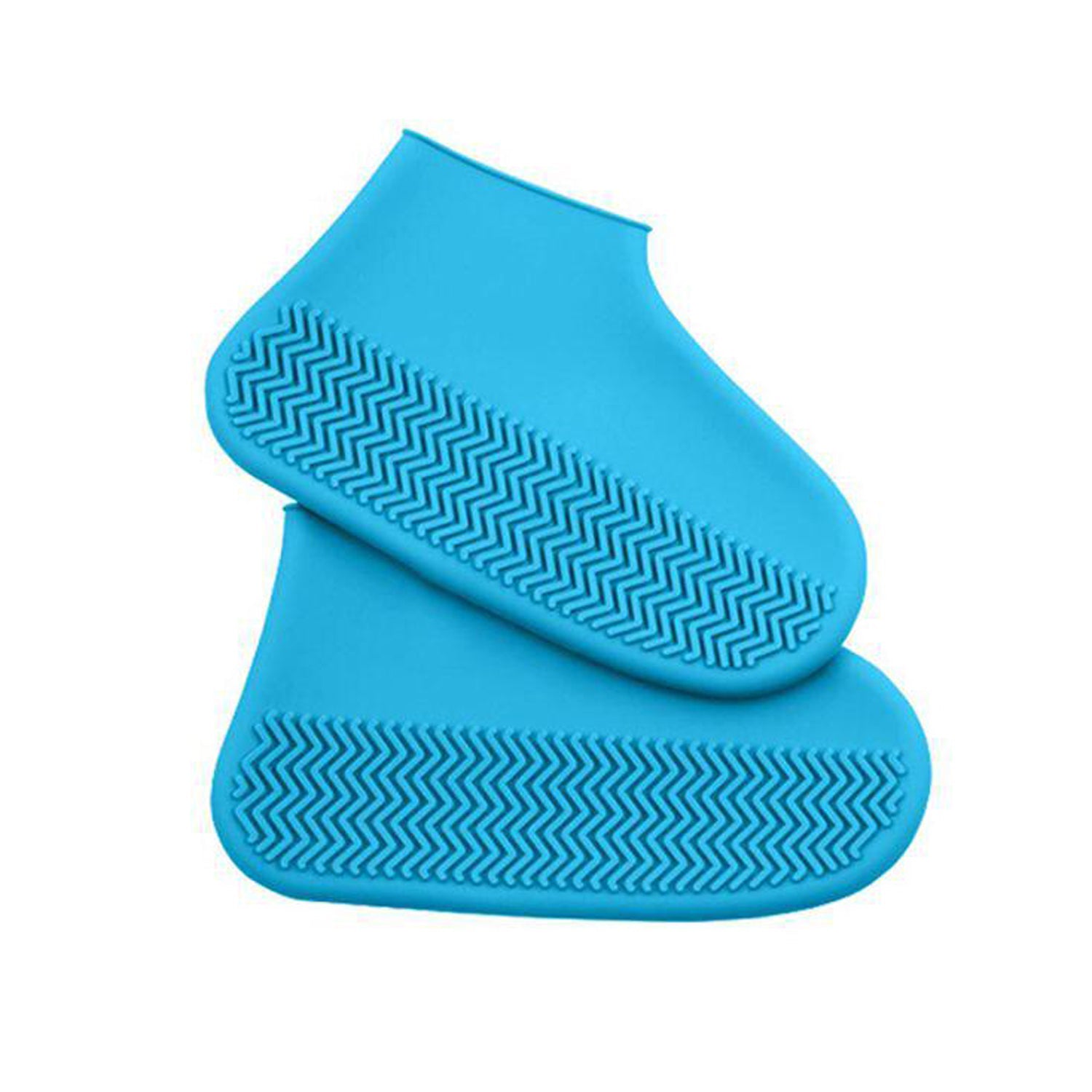 Non-Slip Silicone Rain Reusable Anti skid Waterproof Fordable Boot Shoe Cover (Mix Color) - Image 4