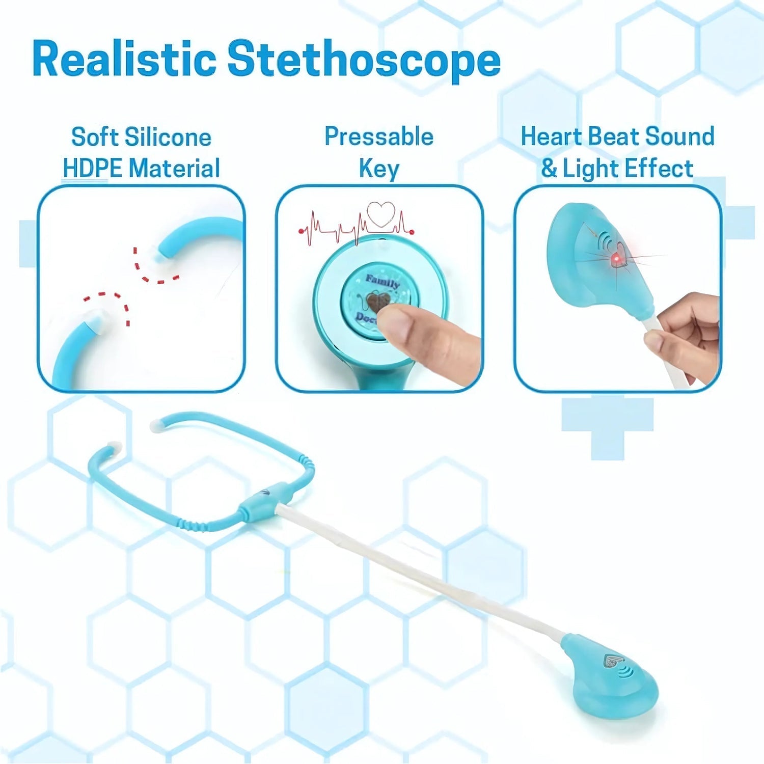 Aditi Premium Doctor Kit Medical Role Play Toy Set for Kids (10 Pc) - Image 7