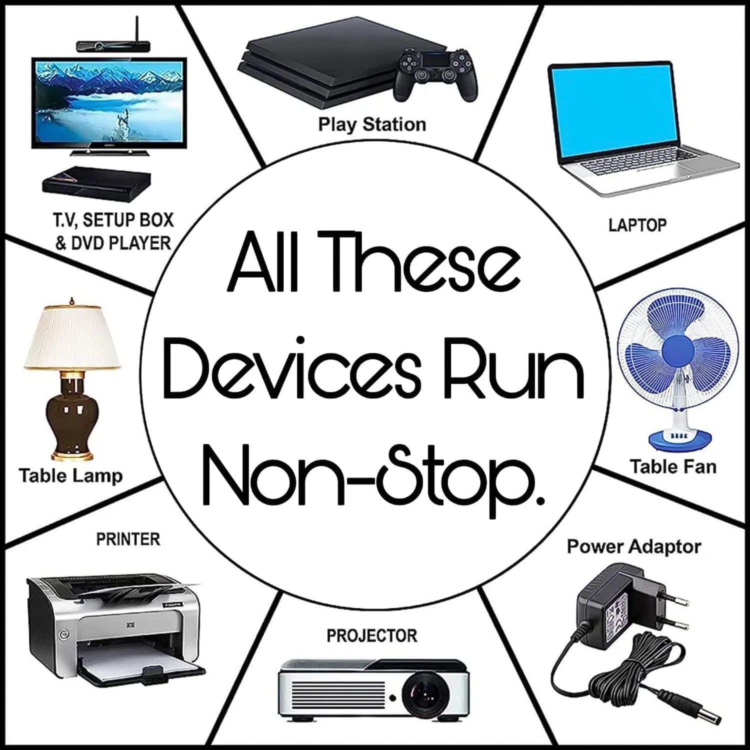 Heavy Duty Multi 8 Socket Extension Board (1 Pc) - Image 7