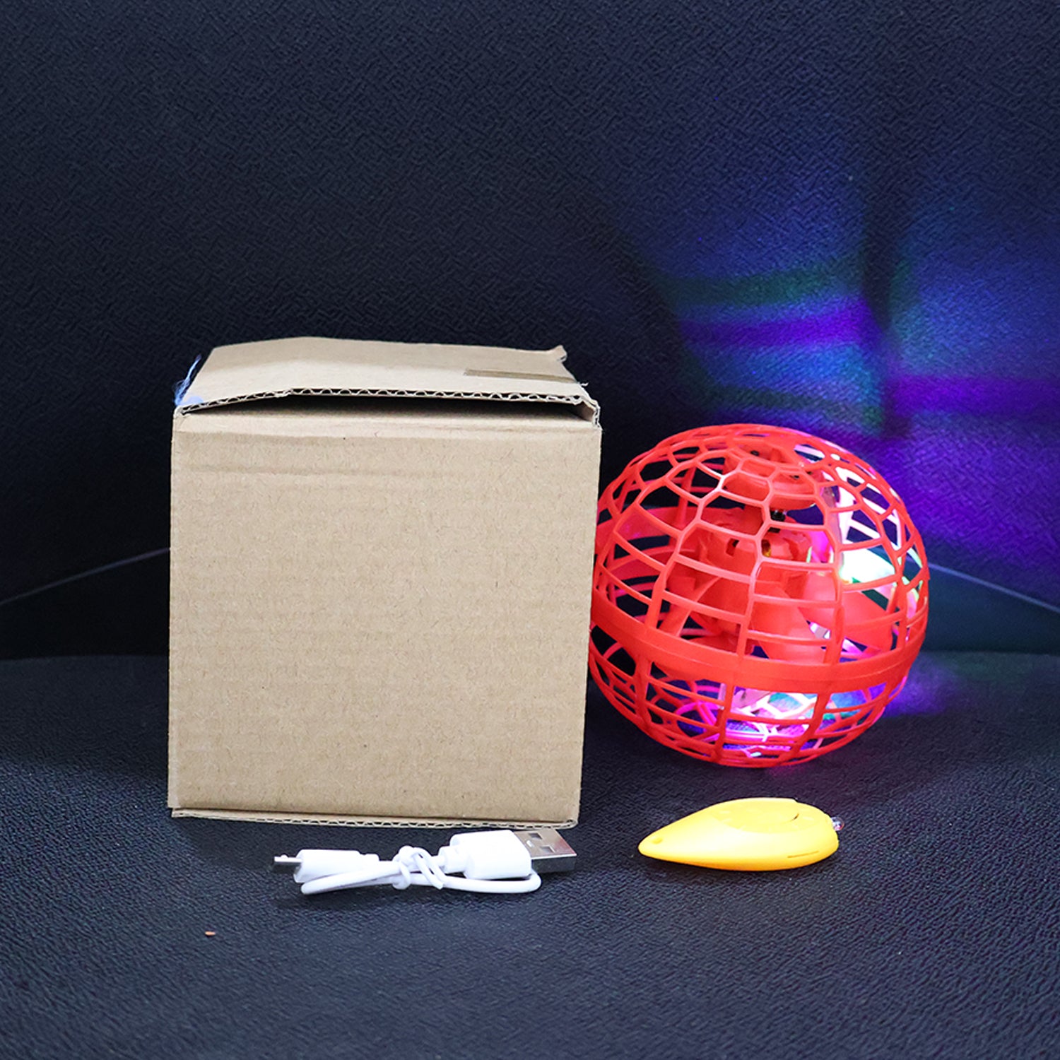 Flying Ball Toys, USB Rechargeable Built-in RGB Lights 360°Rotating Magic Controller - Image 10
