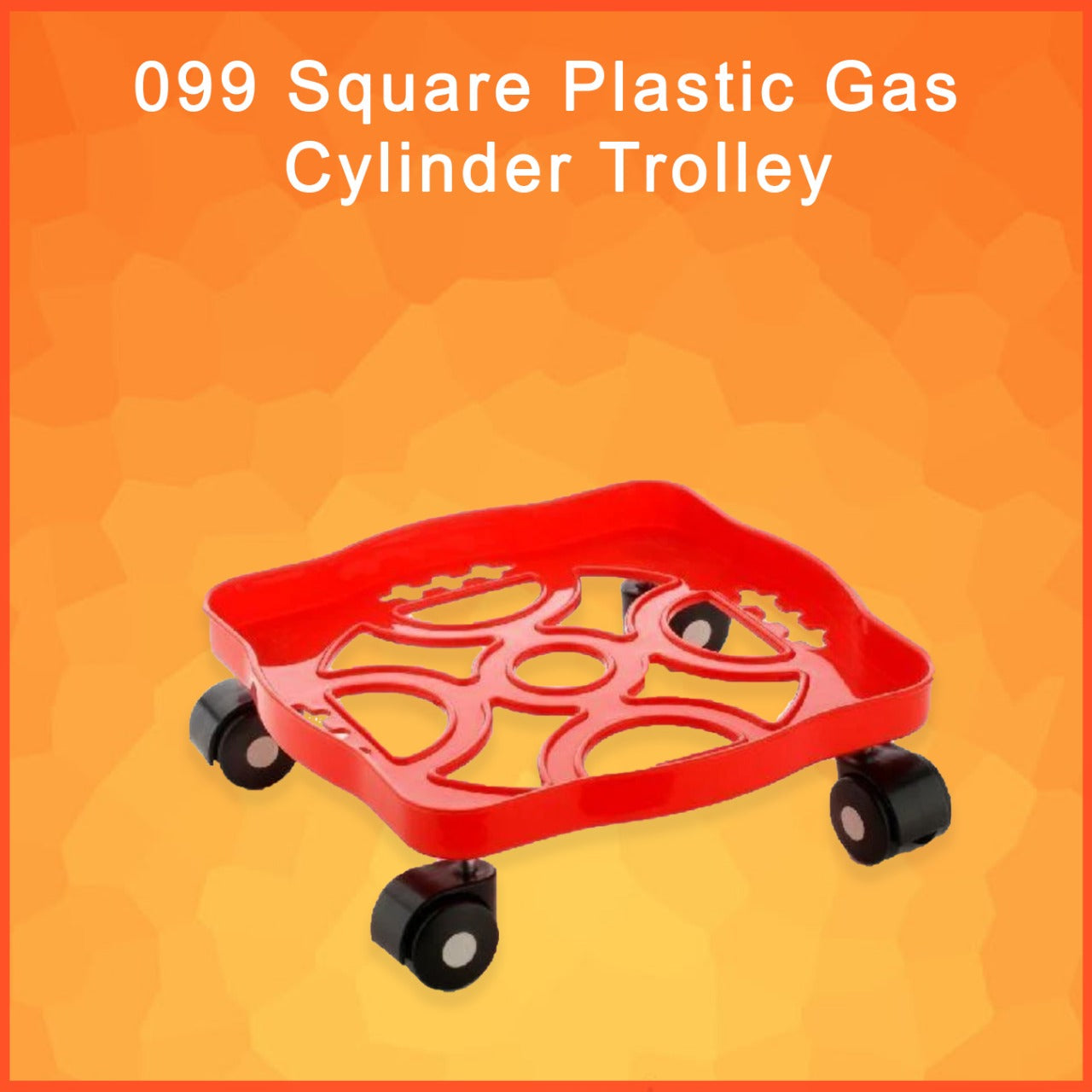 Square Plastic Gas Cylinder Trolley - Image 8