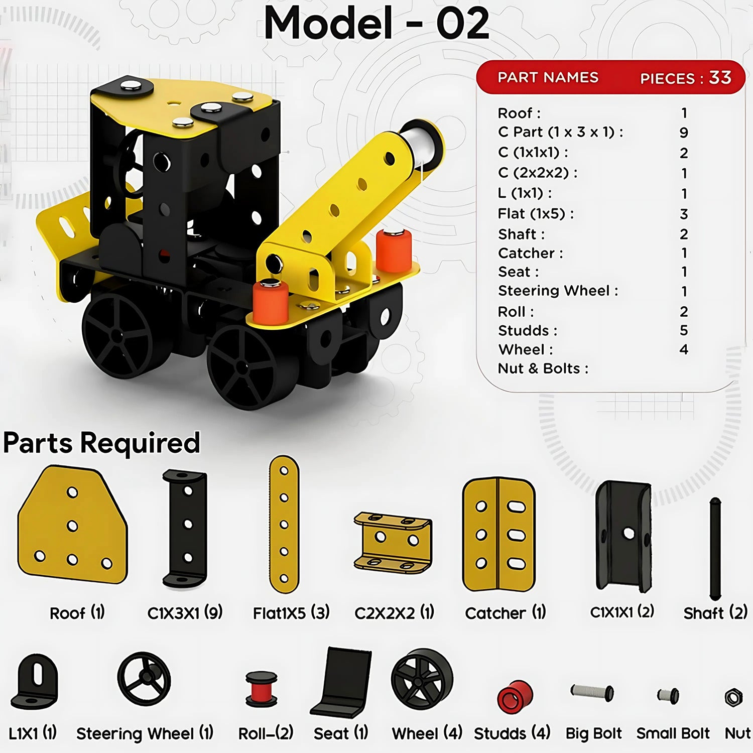 Aditi STEM Educational Mecha Racer DIY Construction Kit - Image 8