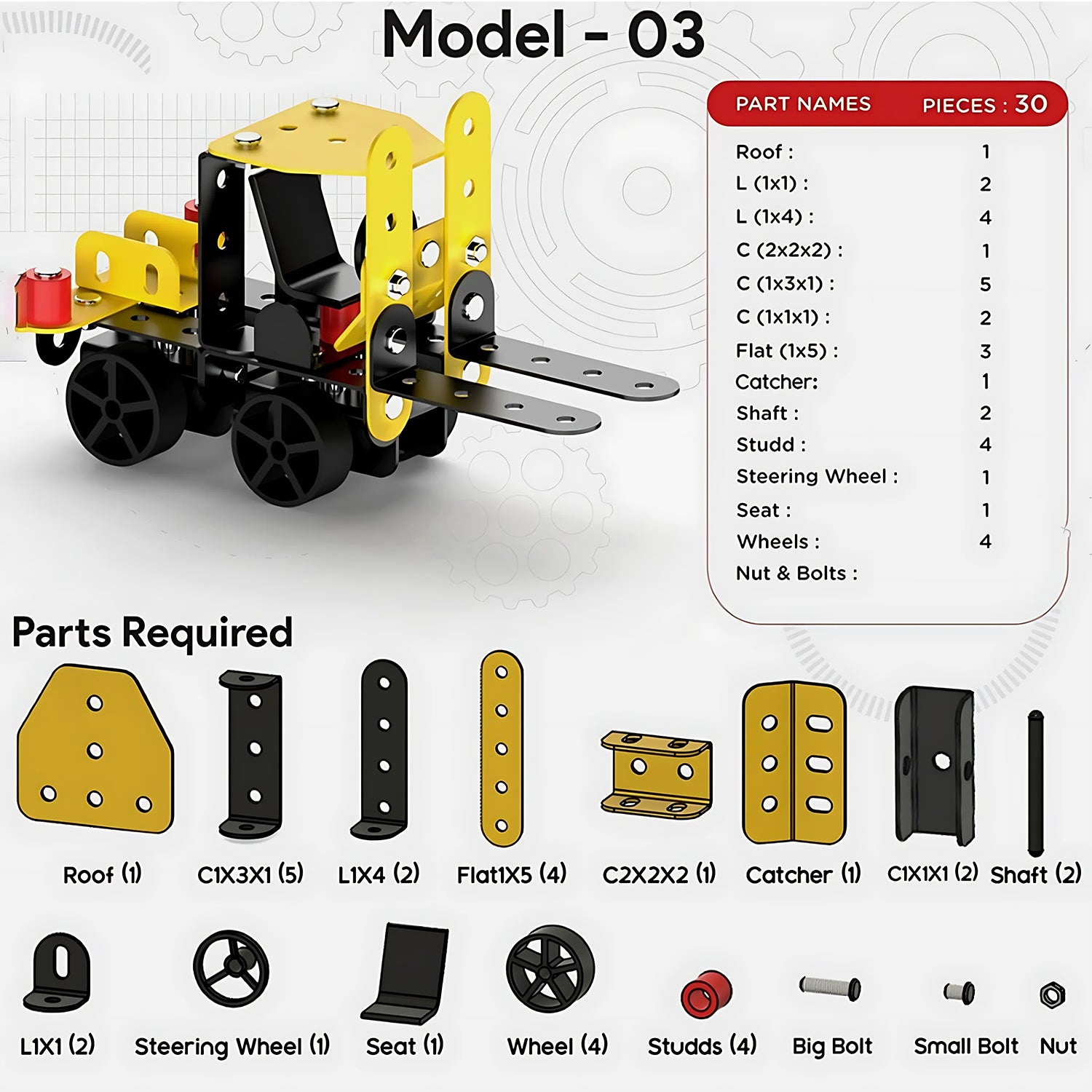 Aditi STEM Educational Mecha Racer DIY Construction Kit - Image 3