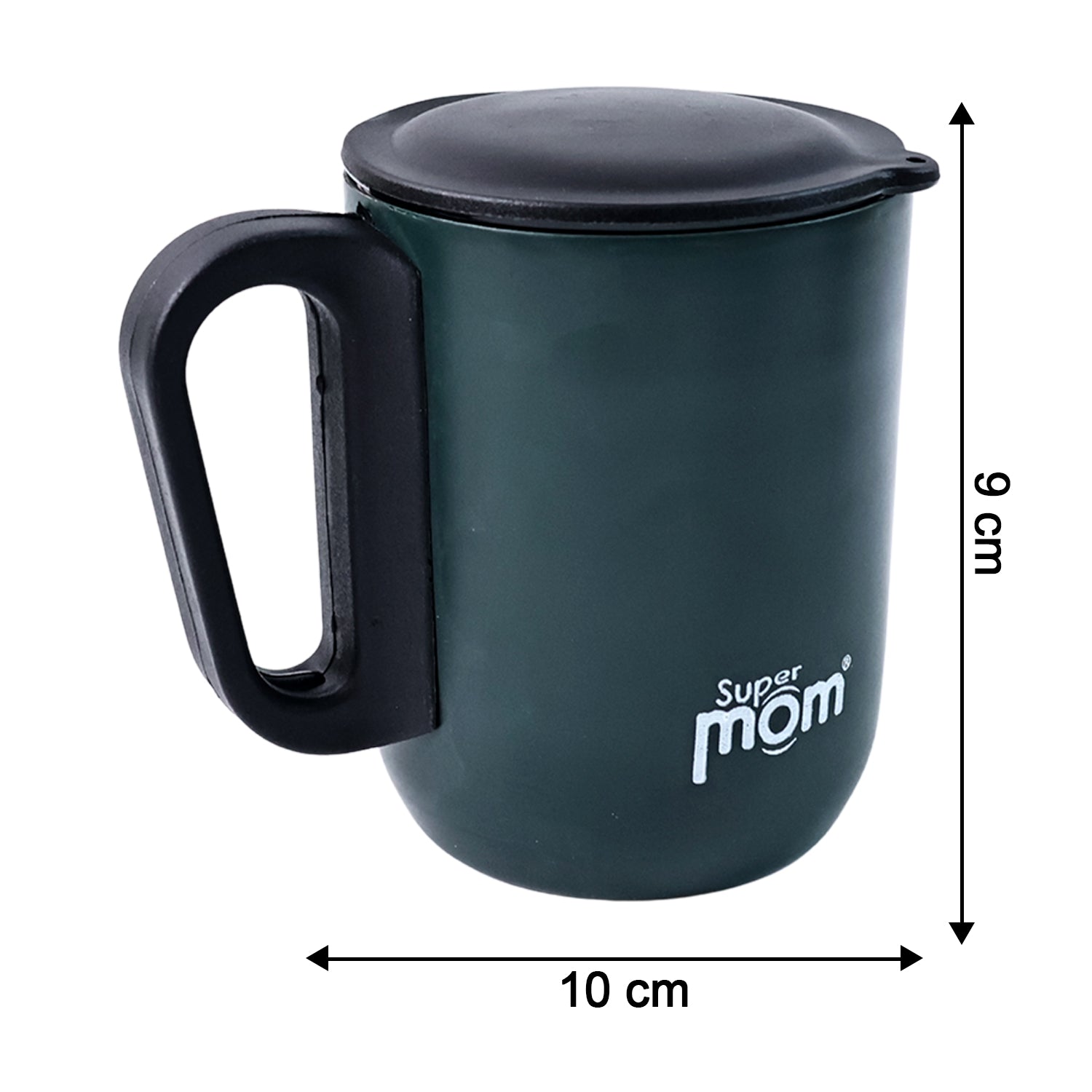 Supermom Metallic Stainless Steel Insulated Mug with Lid Approx 300Ml (1 Pc) - Image 4
