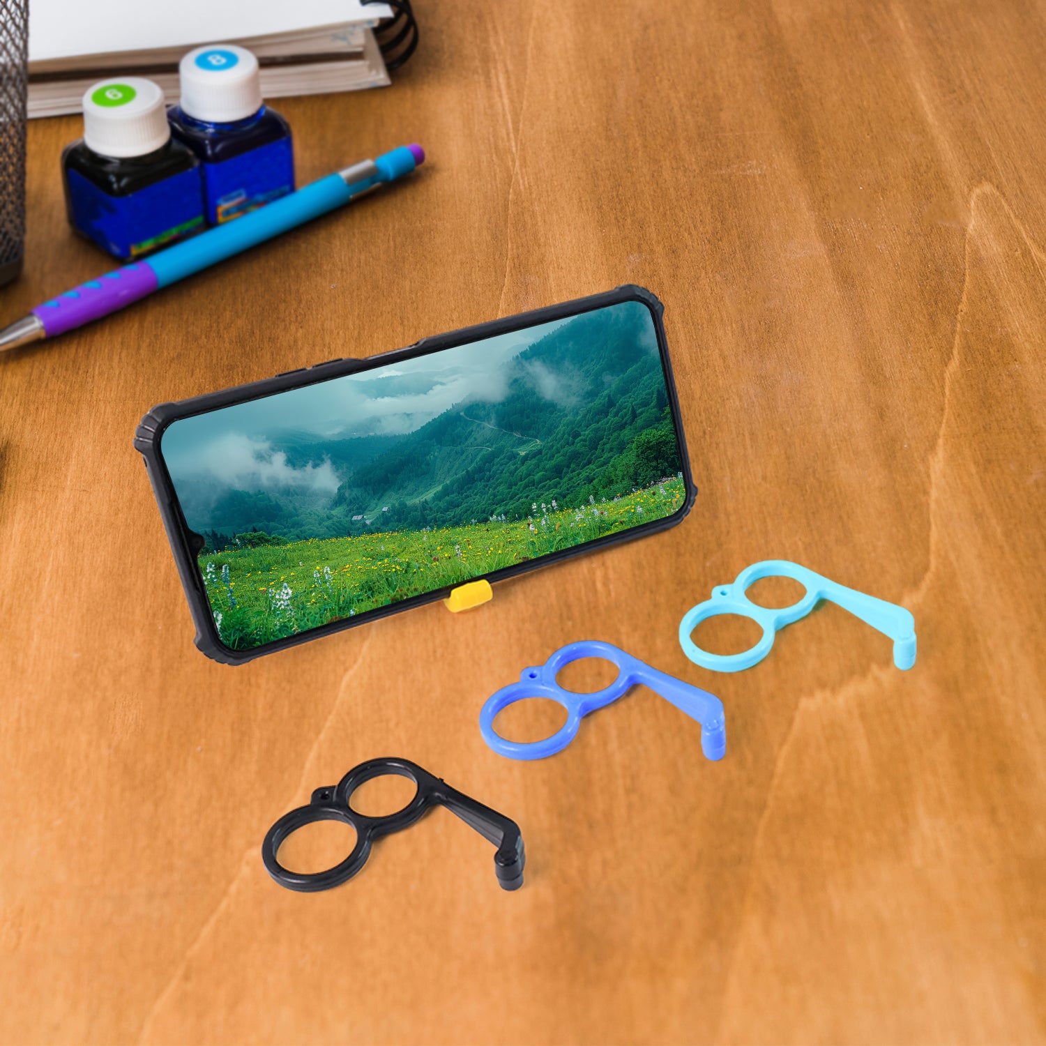 Plastic Hand Mobile Stand (Mix Color / 50 Pc) - Image 3