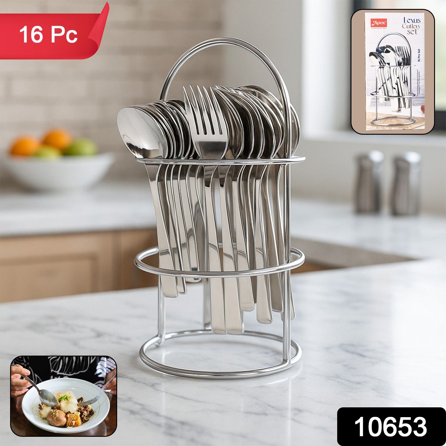 Apex Premium Stainless Steel Cutlery (16 Pc / Set) - Image 2