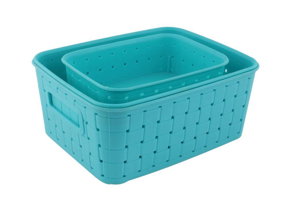 Smart Baskets for Storage(Set of 3) Sky Blue - Image 3