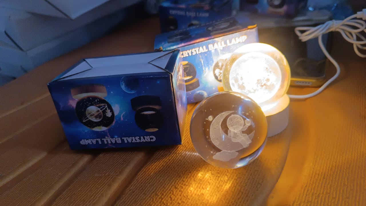 3D Crystal Ball lamps With Base (1 Pc / Mix Design) - Image 13