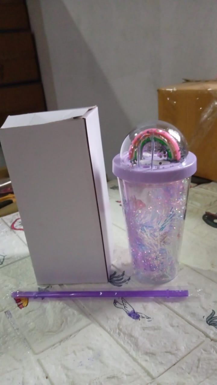 Sipper Bottle with Straw, LED Glow Light for Kids/Tumbler with Straw/Vacuum Flask/Sipper Plastic Tumbler/Sipper Bottle with Straw (Pack of 1) - Image 8