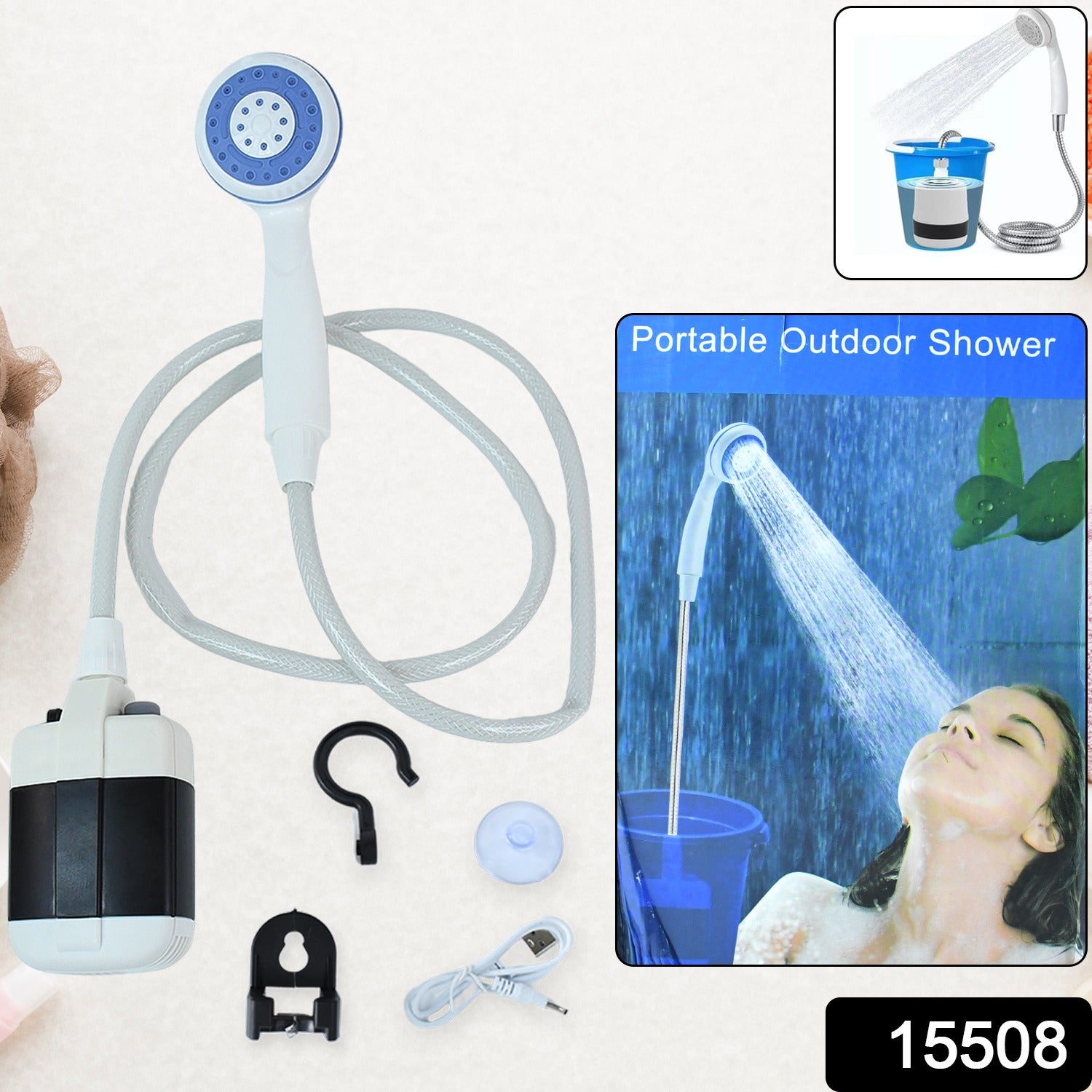 Portable Outdoor Shower Kit (1 Set) - Image 2