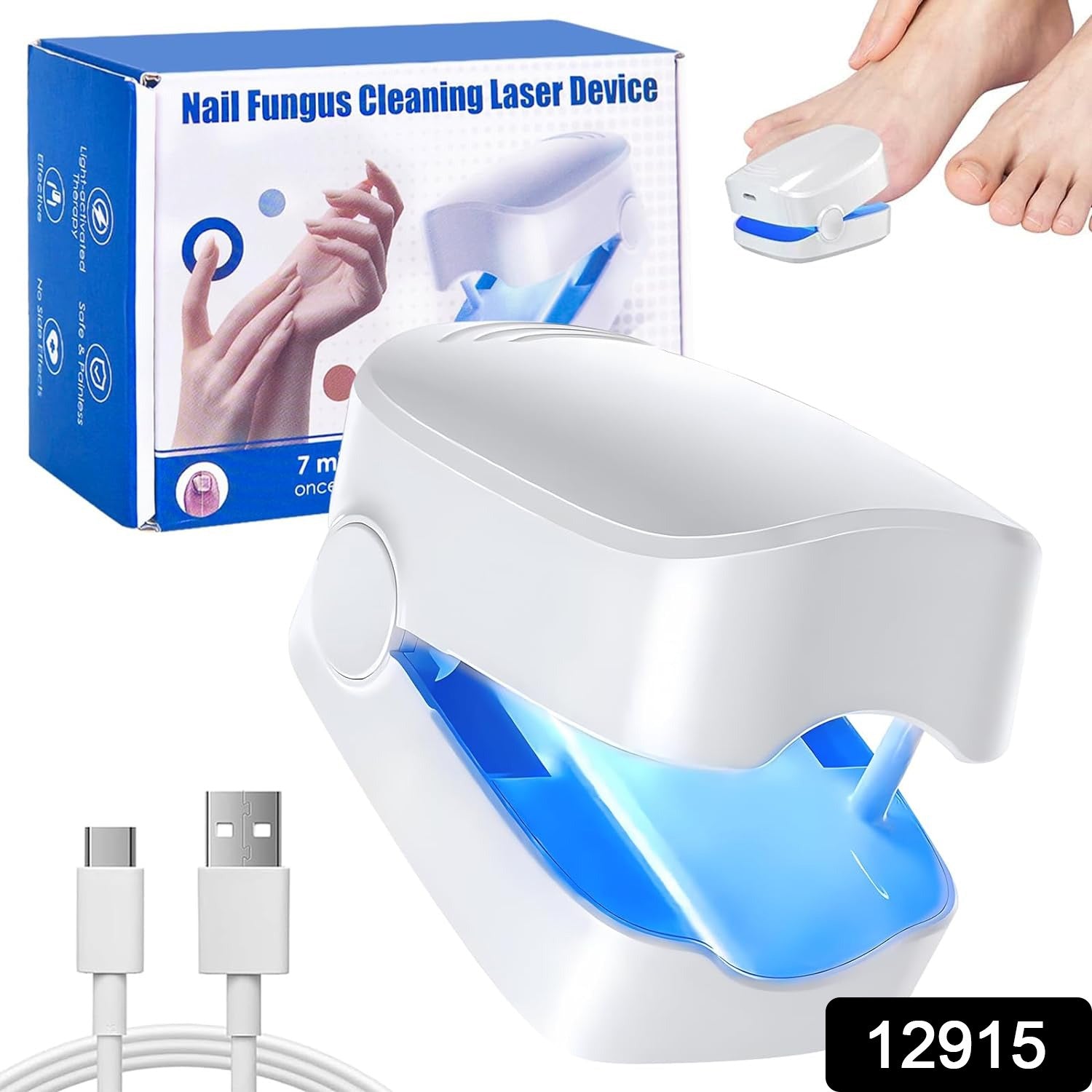 Rechargeable Nail Fungus Laser – Anti-Fungal Device for Toenails, Hands & Feet (Home Use) - Image 2