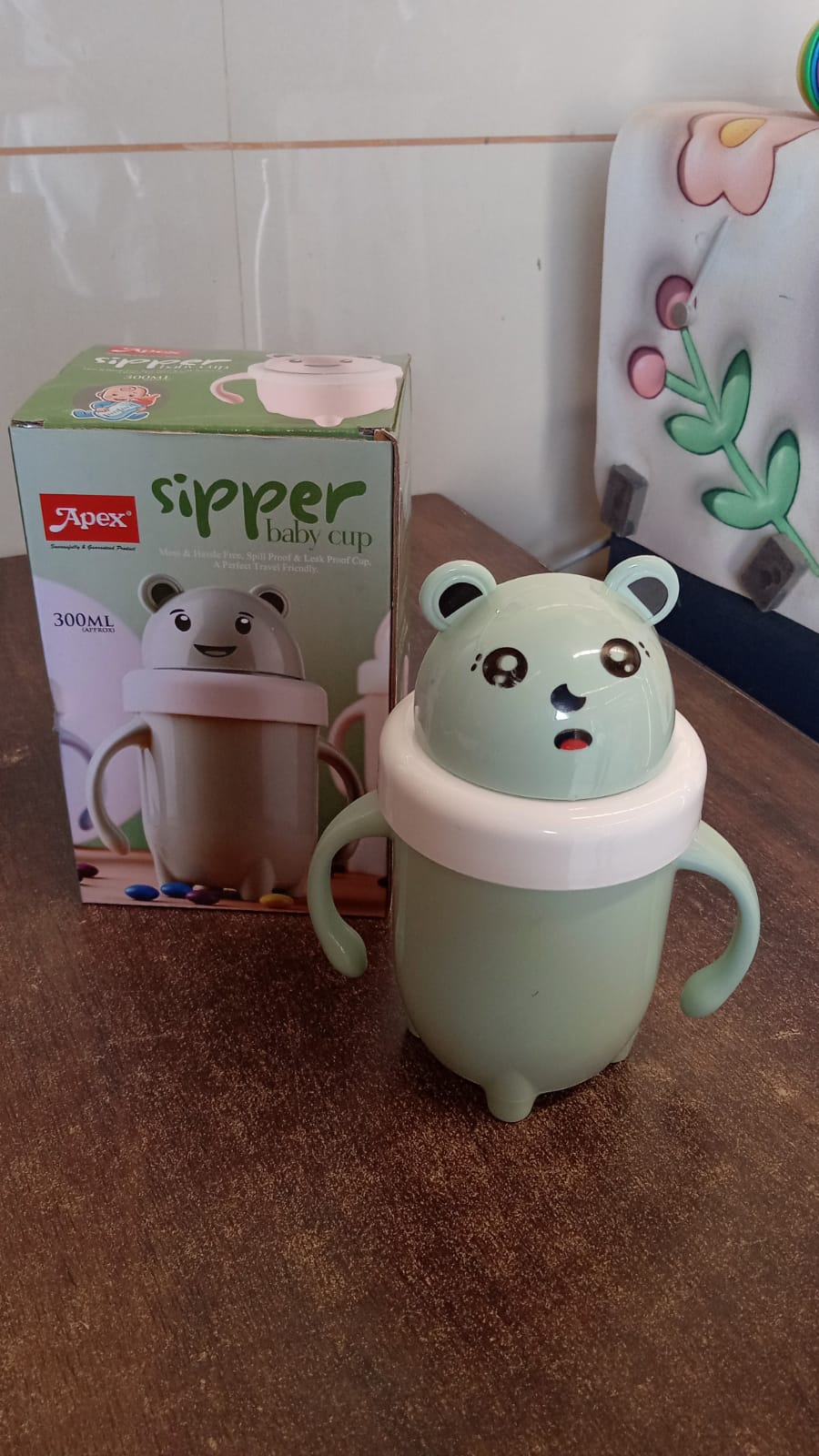 Apex Sipper Baby Cup Training Cup with Handles – Spill Proof & Leak Proof (300 ML Approx) - Image 7