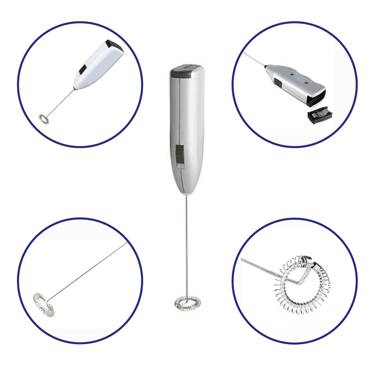 Electric Handheld Milk Wand Mixer Frother For Latte Coffee Hot Milk (Battery Not Included) - Image 6