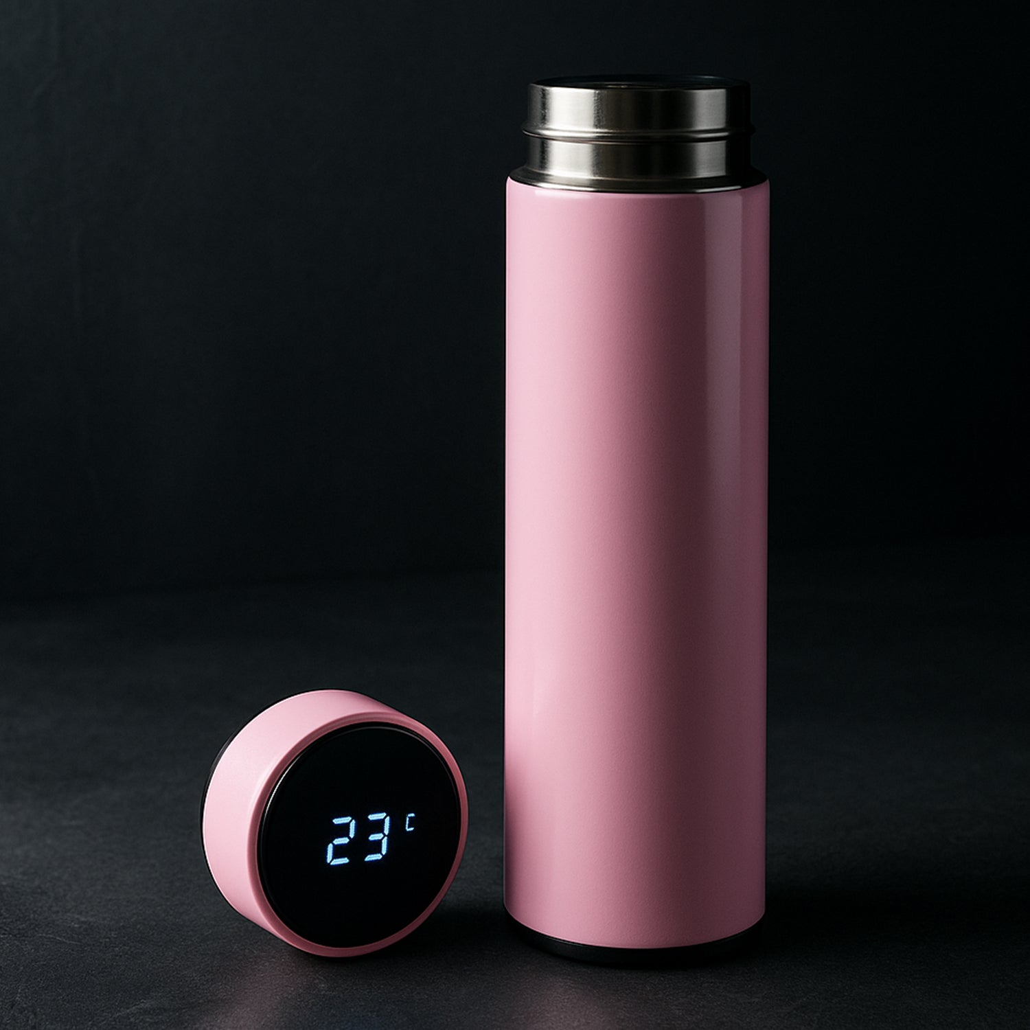 Pink Vacuum Insulated Water Bottle (1 Pc / 500ML)