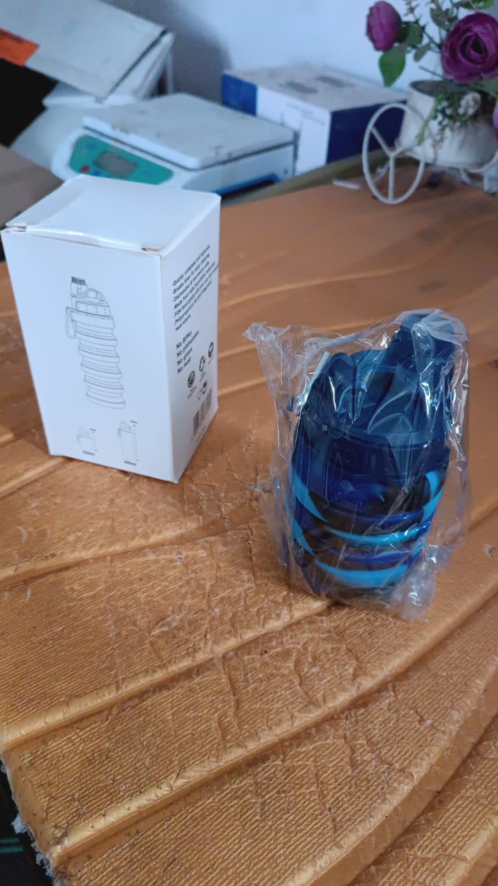 Silicone Foldable Water Bottle (1 Pc / 24 cm Foldable / 500 ML) - Image 9