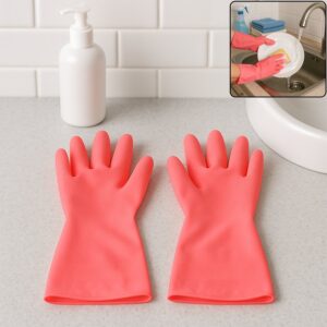 Reusable Waterproof Household Cleaning Gloves (45gm / 1 Pair)