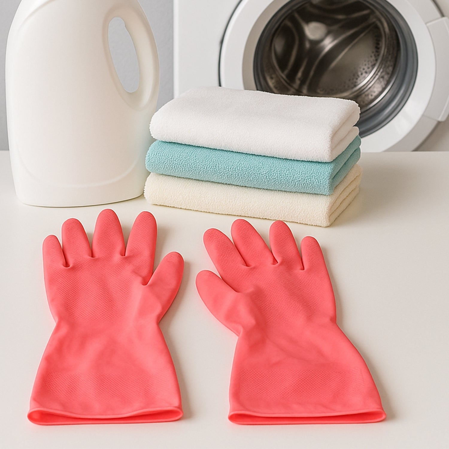 Reusable Waterproof Household Cleaning Gloves (45gm / 1 Pair) - Image 8