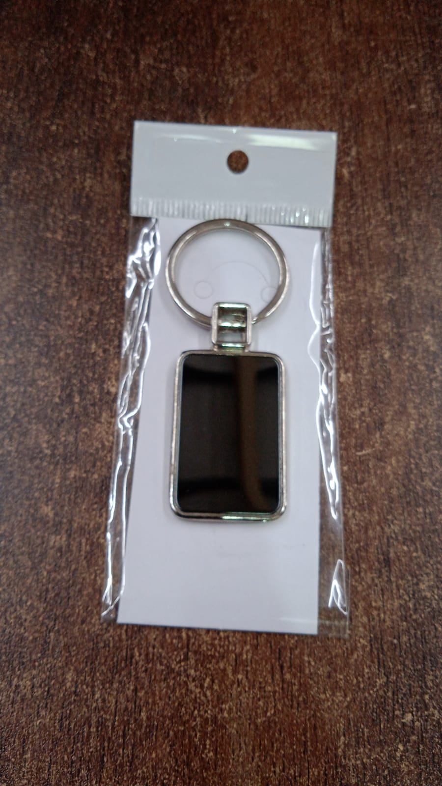 Premium Rectangular Black & Silver Metal Keychain (1 Pc) - Image 7