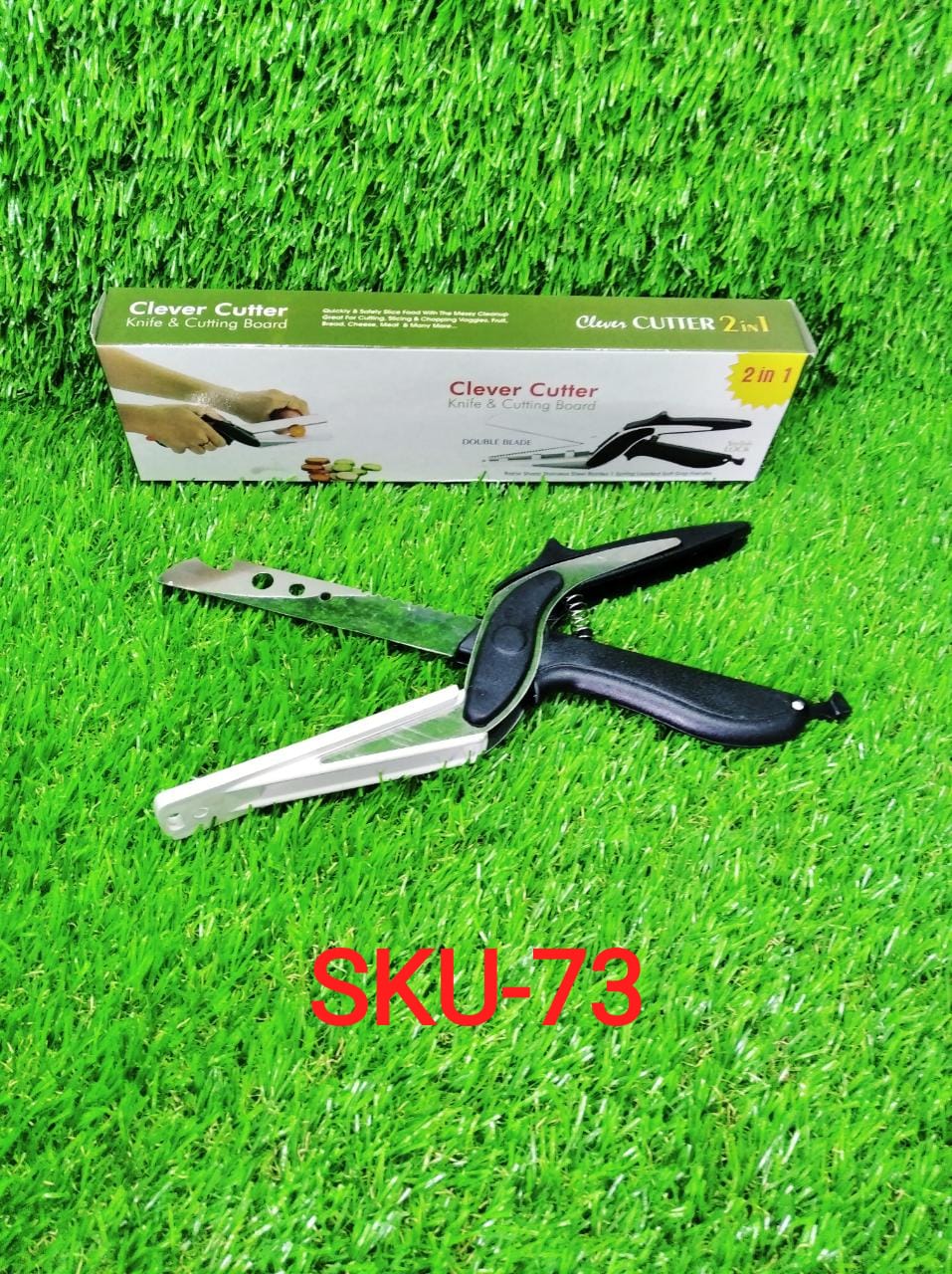 Stainless Steel 4 in 1 Clever Cutter, Black - Image 8