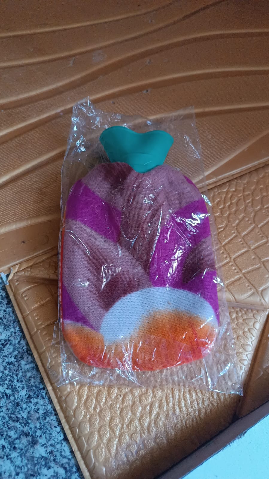 Hot Water Bottle Bag With Cover (1 Pc / Mix Design & Color / 250 ML Approx) - Image 9